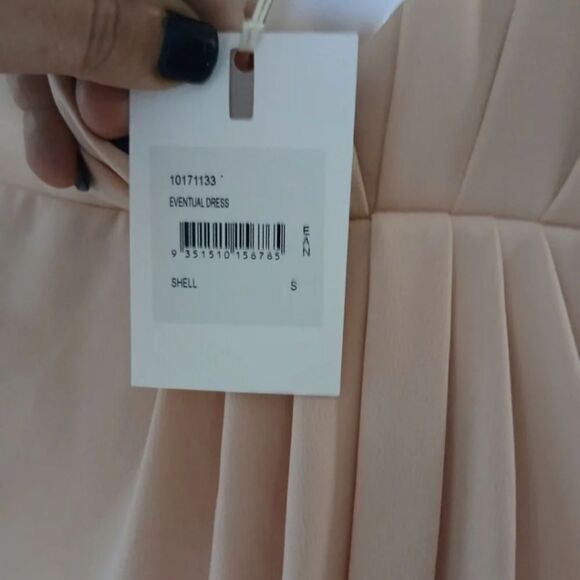 C/MEO NWT Cameo Collective Cocktail Wedding Pink Silk Shoulder Girly Dress-S - Picture 8 of 14